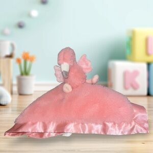 Cloud Island Lovey Pink Flamingo Soft Security Baby Blanket Pink Satin Target